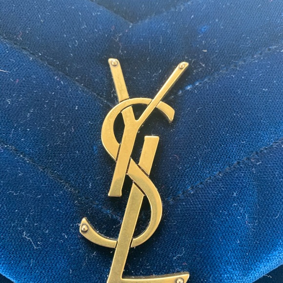 🚫⛔️SOLD🚫SAINT LAURENT Loulou quilted velvet bag - Picture 3 of 14